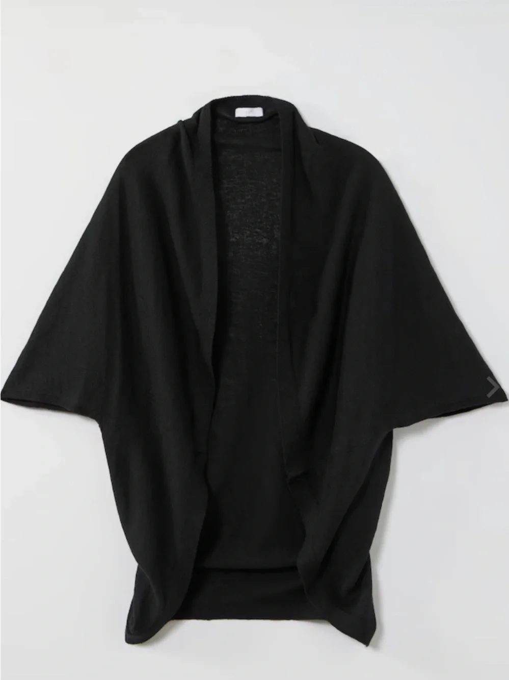 J. Jill Black Open-Front Poncho Sweater - Picture 1 of 5